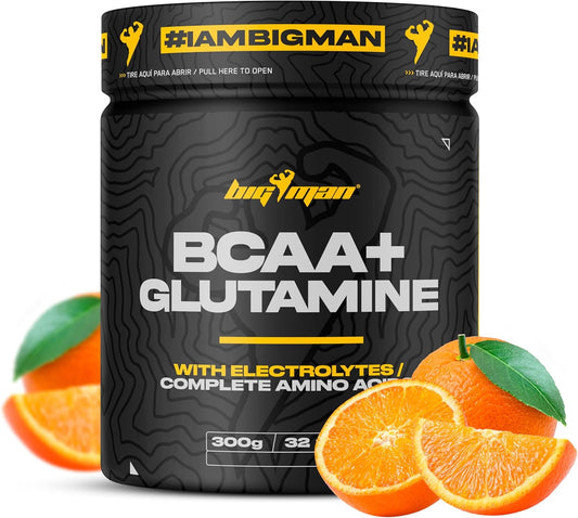 Pack BigMan BCAA & Glutamina + Electrolitos 300g Naranja | Aminoácidos y Minerales