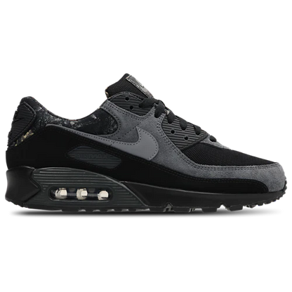 Nike Air Max 90 Black-Mtlc Cool Grey-Dk Smoke
