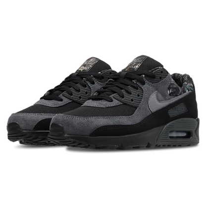 Nike Air Max 90 Black-Mtlc Cool Grey-Dk Smoke