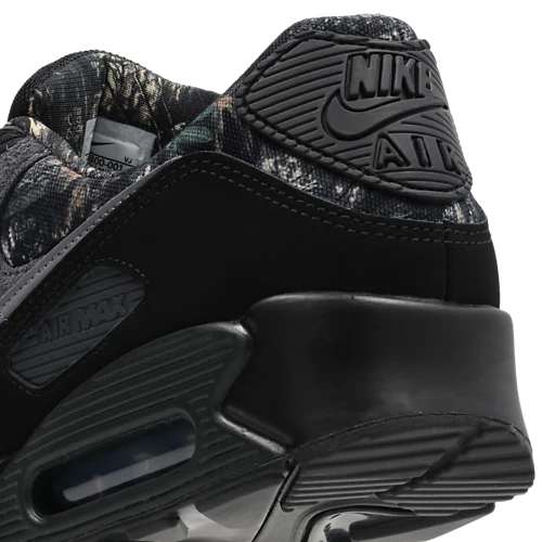 Nike Air Max 90 Black-Mtlc Cool Grey-Dk Smoke
