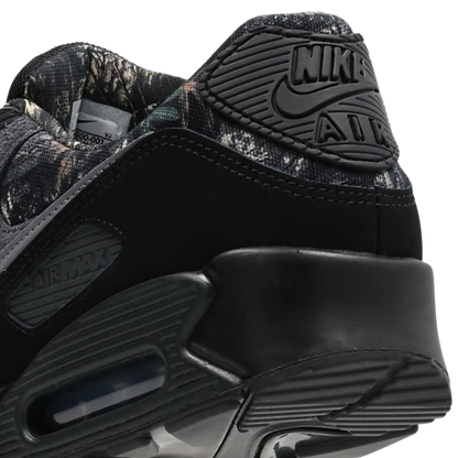 Nike Air Max 90 Black-Mtlc Cool Grey-Dk Smoke
