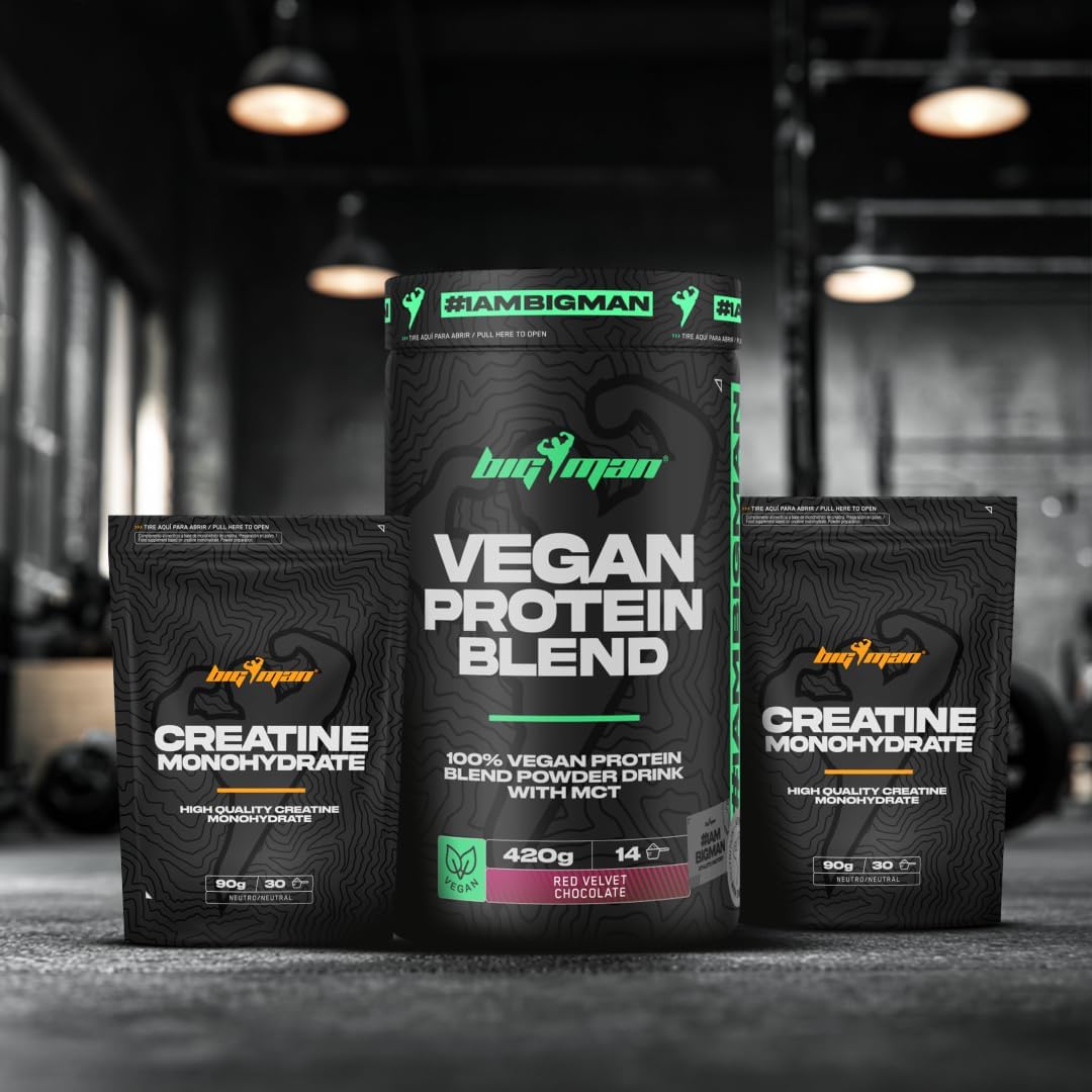 Pack BigMan Vegan Protein Blend 420g + Creatina 180g | Proteína Vegana