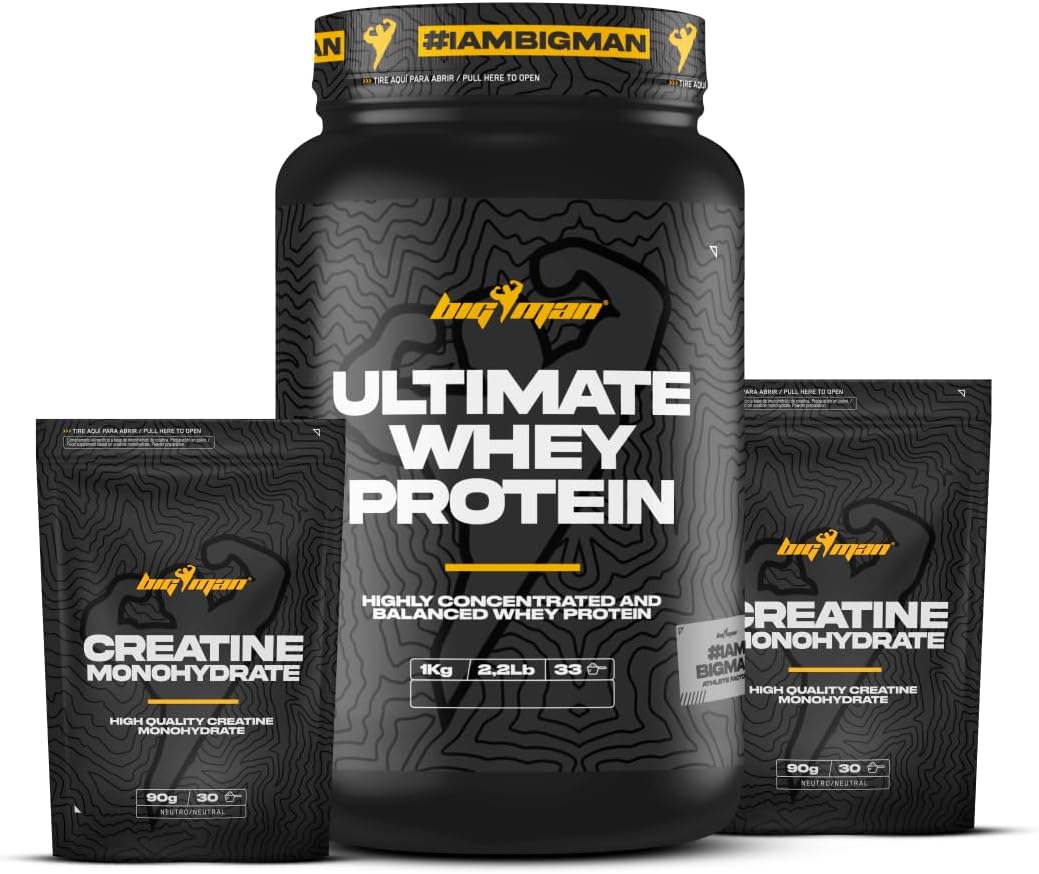 Pack BigMan Ultimate Whey 1kg + Creatina 180g | Proteína de Suero