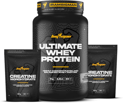 Pack BigMan Ultimate Whey 1kg + Creatina 180g | Proteína de Suero