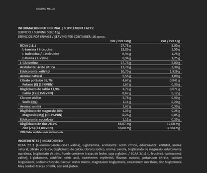 Pack BigMan BCAA & Glutamina + Electrolitos 300g Melocotón | Aminoácidos y Minerales