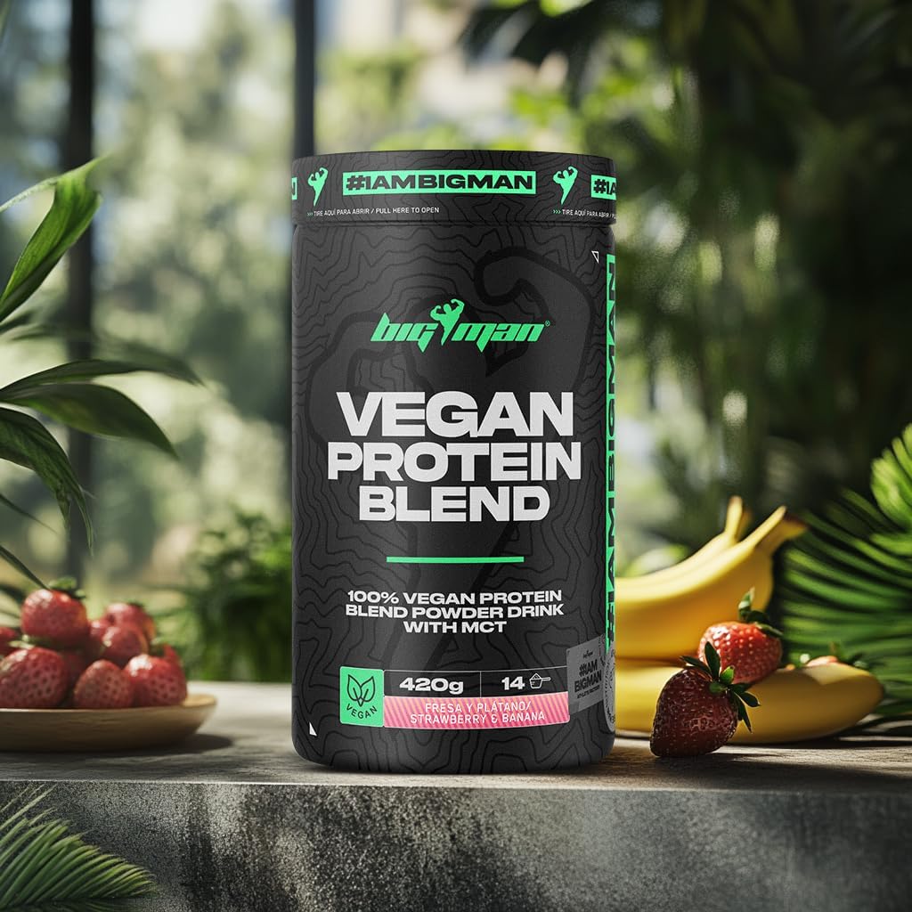 Pack BigMan Vegan Protein Blend 420g + Creatina 180g | Proteína Vegana
