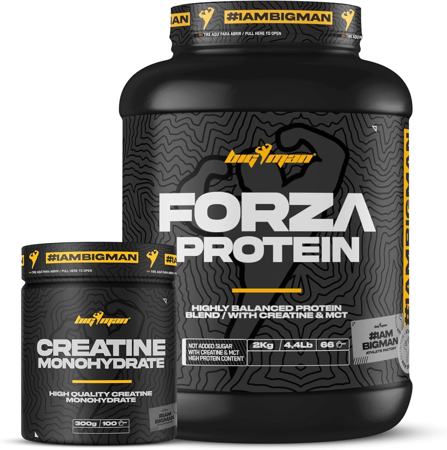 BigMan Forza Protein 2kg + Creatina 300g | Whey + Soja | 80% Proteína