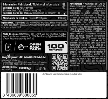 Pack BigMan Ultimate Whey 2kg + Creatina + Shaker PRO | Fuerza y Masa Muscular