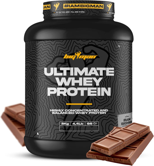 BigMan Ultimate Whey 2kg Chocolate | Proteína Concentrada con BCAA y Glutamina