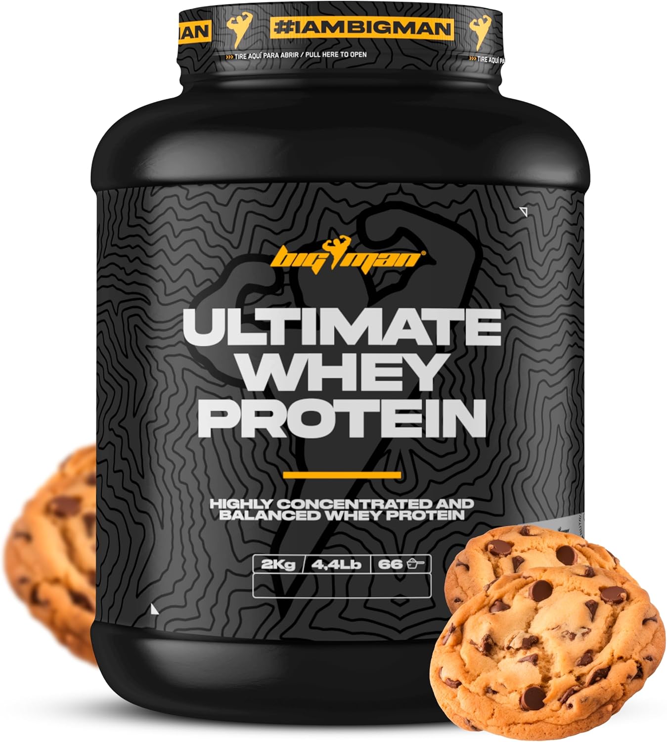 BigMan Ultimate Whey 2kg Cookies | Proteína Concentrada con BCAA y Glutamina
