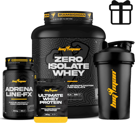 Pack BigMan Zero Isolate 2kg + Adrenaline FX 30 caps + Shaker de Regalo