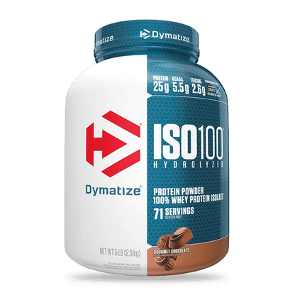 ISO 100 Dymatize 5 LB · 71 Porciones · Barrita Dubai + Shaker de Regalo — 60% OFF