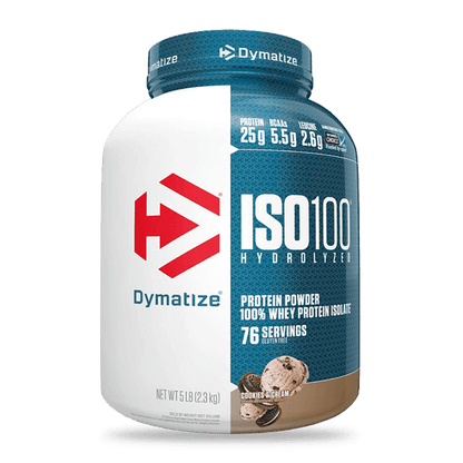 ISO 100 Dymatize 5 LB · 71 Porciones · Barrita Dubai + Shaker de Regalo — 60% OFF