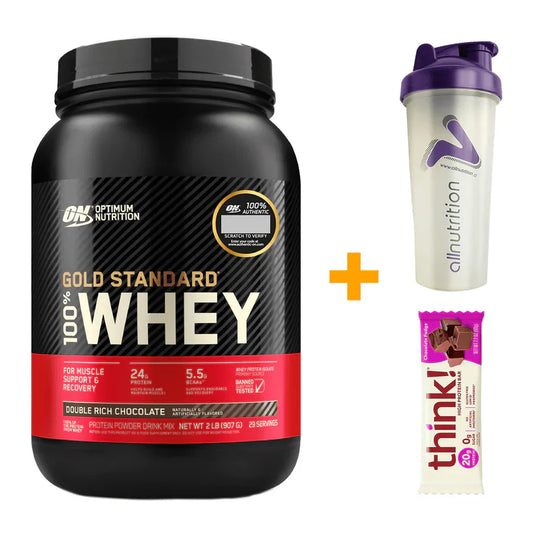 Pack Gold Standard, Optimum Nutrition Whey Protein 2 Lb