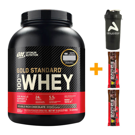 Pack Gold Standard, Optimum Nutrition Whey Protein 5 Lb, Original