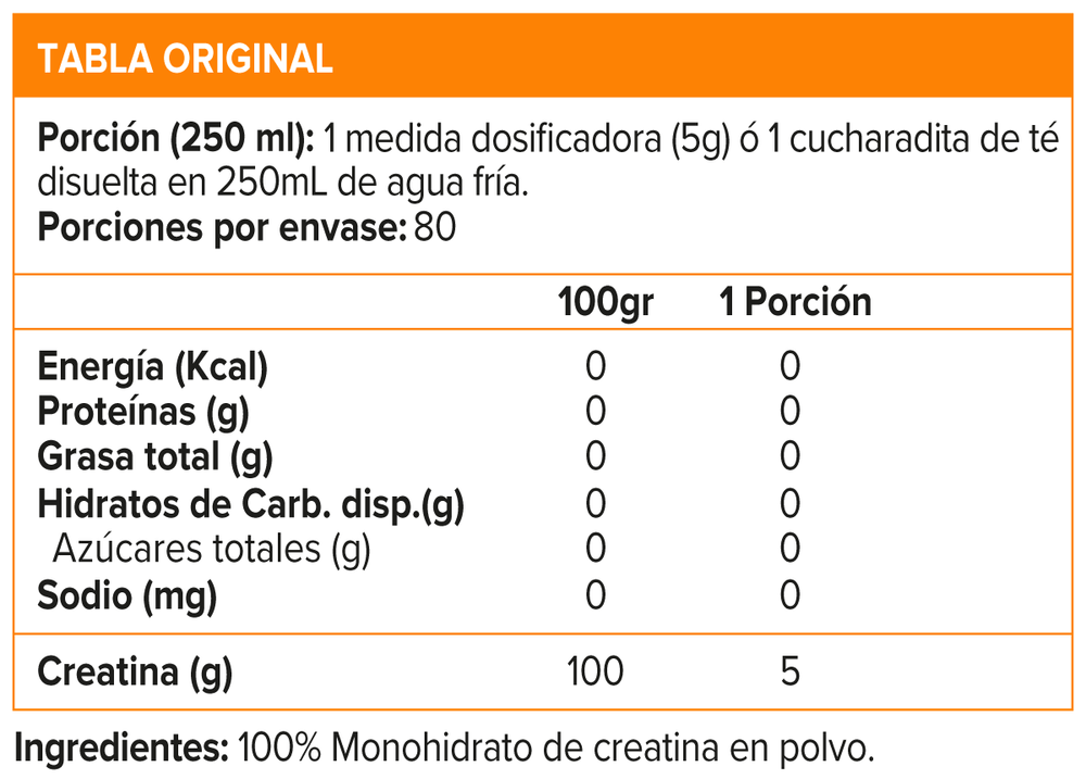 Nutrex creatina monohidratada 400gr