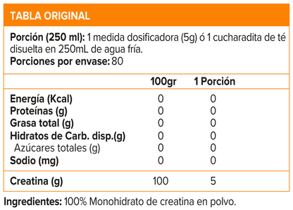 Nutrex creatina monohidratada 400gr