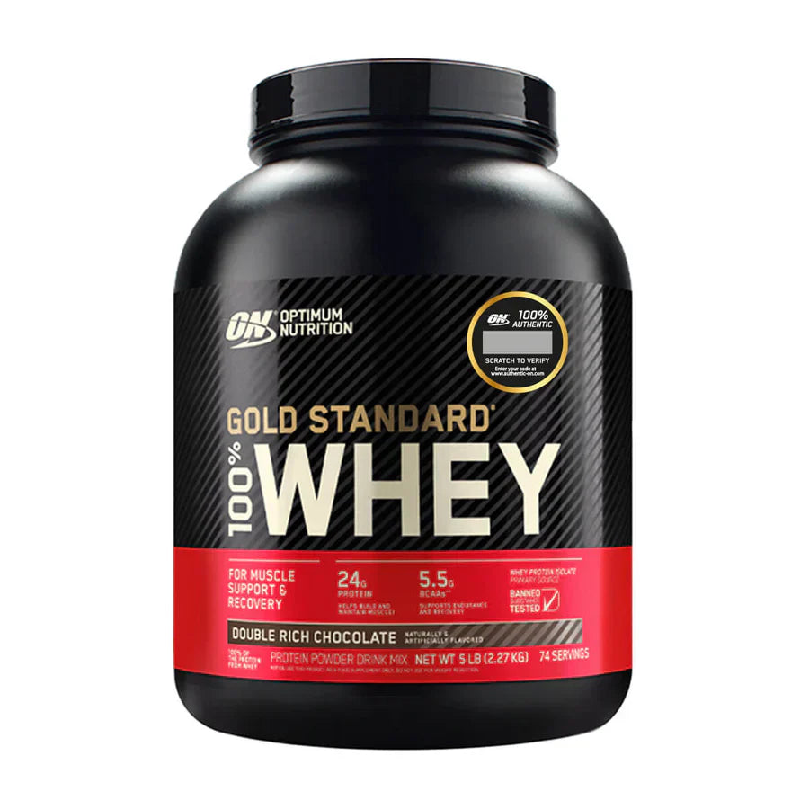 Pack Gold Standard, Optimum Nutrition Whey Protein 5 Lb, Original