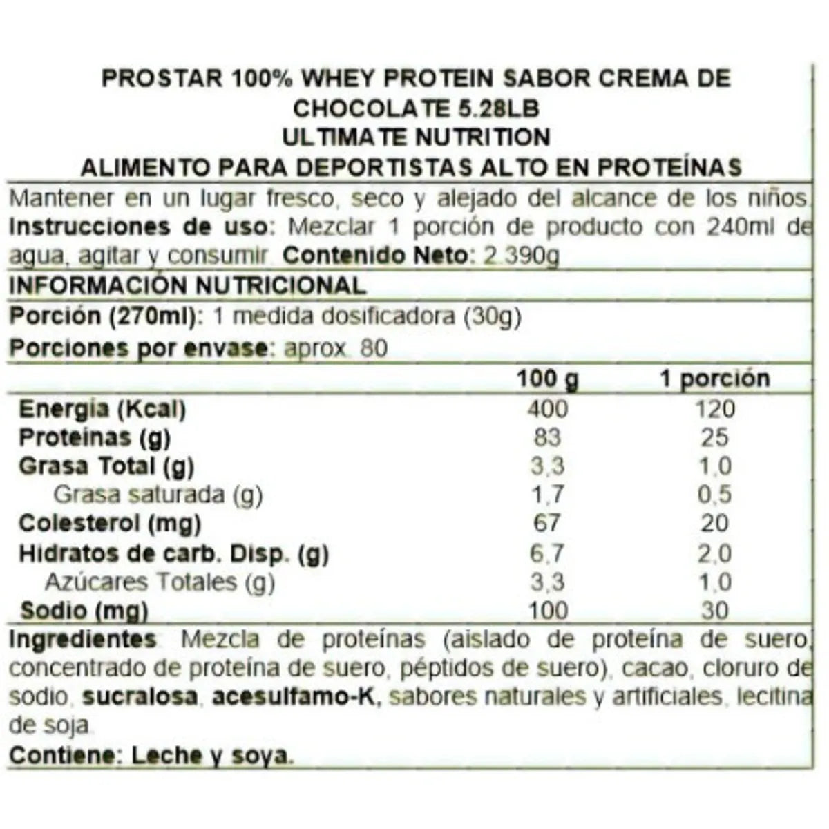 Prostar Whey, Whey Protein (5 Lb) - Original - Chocolate