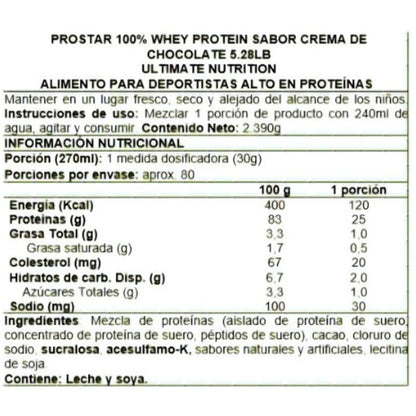 Prostar Whey, Whey Protein (5 Lb) - Original - Chocolate